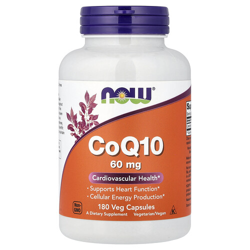 NOW Foods コエンザイムQ10 60mg ベジカプセル180粒