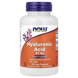 NOW Foods, Hyaluronic Acid , 50 mg, 120 Veg Capsules