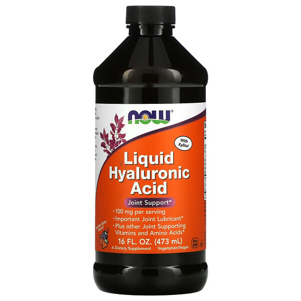 Now Foods, Liquid Hyaluronic Acid, Berry, 100 mg, 16 fl oz (473 ml)
