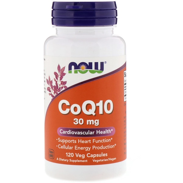 Now Foods, CoQ1, 30 мг, 120 вегетарианских капсул