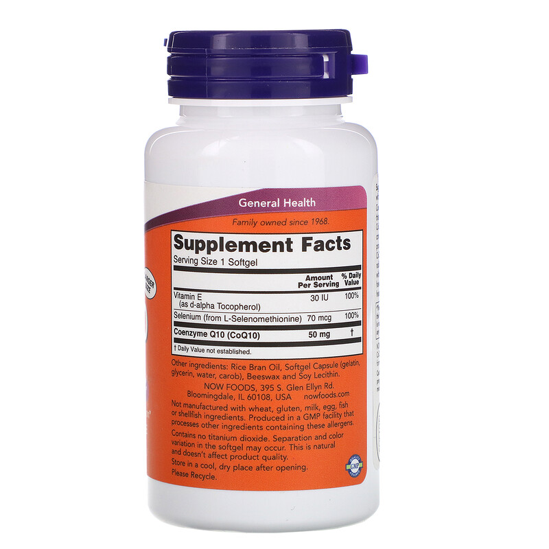 Now Foods CoQ10 50 Mg 200 Softgels IHerb   30 