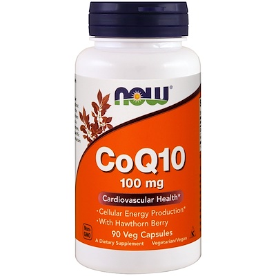 

CoQ10, с ягодами боярышника, 100 мг, 90 растительных капсул