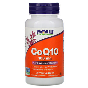 Отзывы о Now Foods, CoQ10 with Hawthorn Berry, 100 mg, 90 Veg Capsules