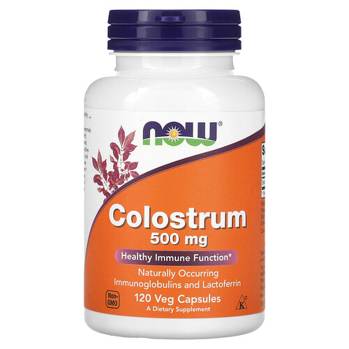 Now Foods Colostrum, 500 mg, 120 Veg Capsules