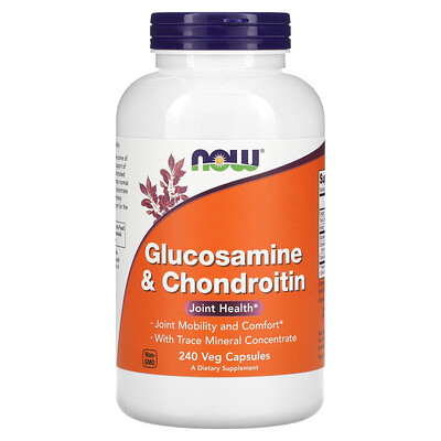 NOW Foods Glucosamine & Chondroitin 240 Veg Capsules