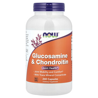 NOW Foods, Glucosamina y condroitina, 240 cápsulas vegetales