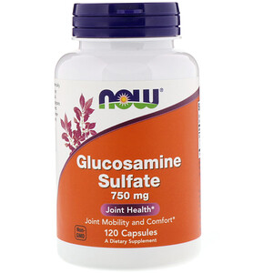 Отзывы о Now Foods, Glucosamine Sulfate, 750 mg, 120 Capsules