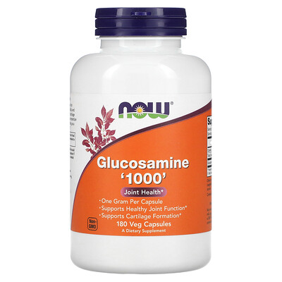 NOW Foods Glucosamine 1000 180 Veg Capsules