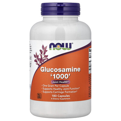 NOW Foods, Glucosamina “1000”, 180 cápsulas (1000 mg por cápsula)