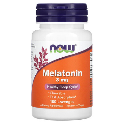 

NOW Foods Melatonin 3 mg 180 Lozenges