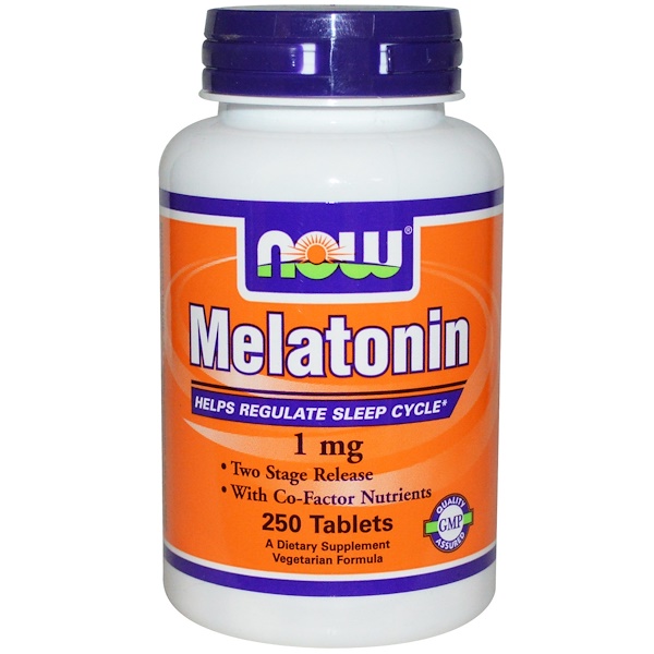 Now Foods, Melatonin, 1 mg, 250 Tablets (Discontinued Item) 
