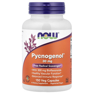 NOW Foods, Pycnogenol® With Bioflavonoids, Pycnogenol® mit Bioflavonoiden, 150 pflanzliche Kapseln
