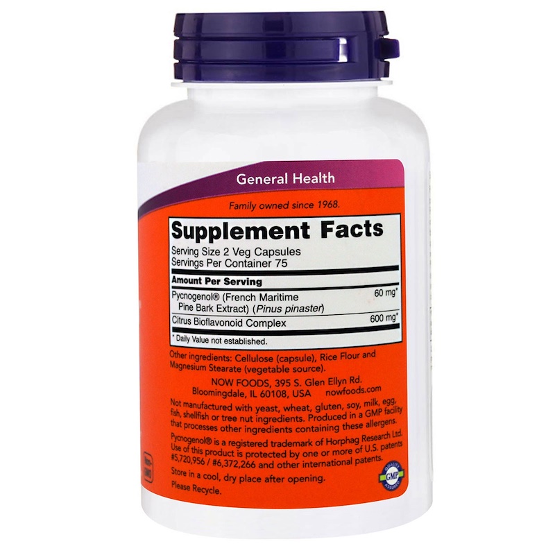 Now Foods, Pycnogenol, 30 mg, 150 Veg Capsules iHerb