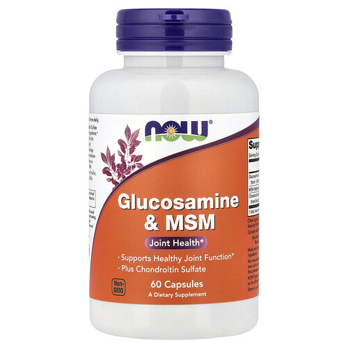 Now Foods , Glucosamine Et Msm, 60 Capsules