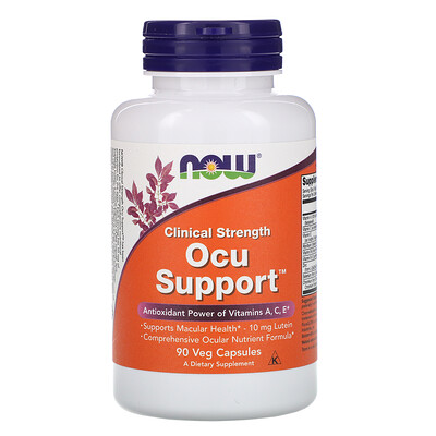 

Now Foods Clinical Strength Ocu Support, 90 растительных капсул