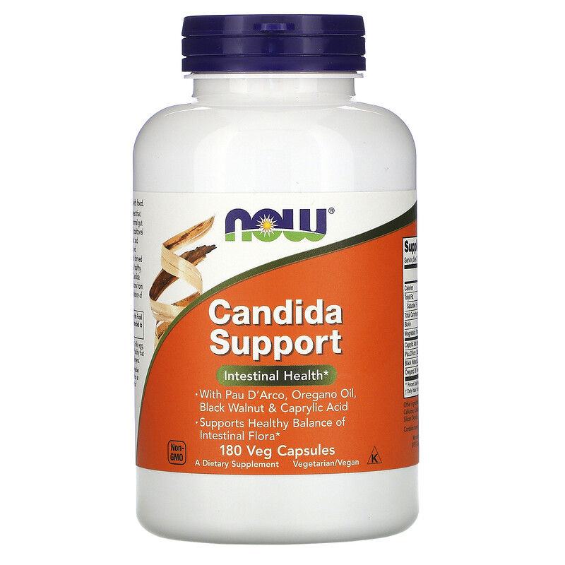 Now Foods, Candida Support, 180 Veg Capsules - iHerb