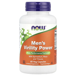 NOW Foods, Men's Virility Power, 60 pflanzliche Kapseln