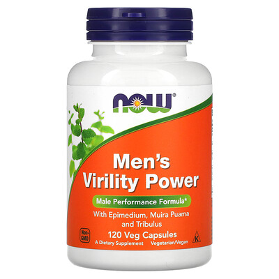 NOW Foods Men's Virility Power 120 растительных капсул