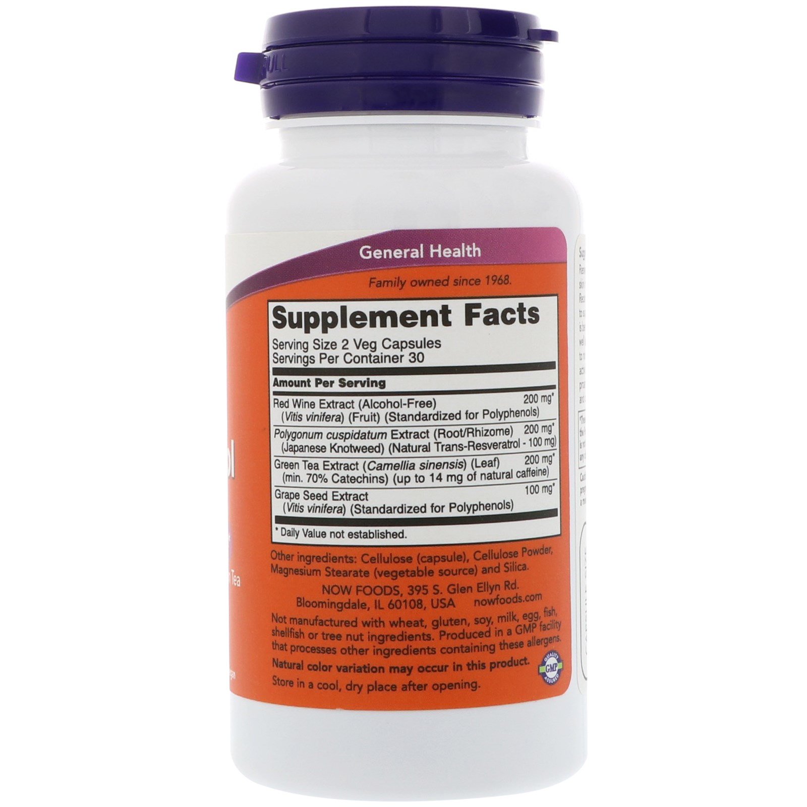 Now Foods Natural Resveratrol Mg Veg Capsules Now Foods Natural Resveratrol Mg Veg Capsules