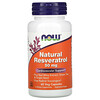 Now Foods, Natural Resveratrol, 50 mg, 60 Veg Capsules