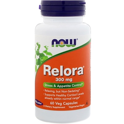 

Relora, 300 мг, 60 растительных капсул