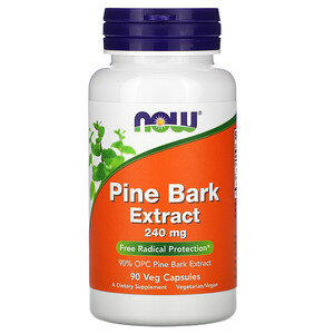 Now Foods, Pine Bark Extract, 240 mg, 90 Veg Capsules отзывы покупателей