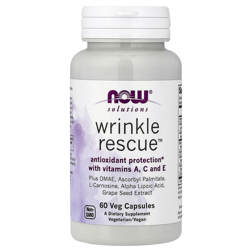 NOW Foods, Solutions, Wrinkle Rescue™, Wrinkle Rescue™, 60 pflanzliche Kapseln