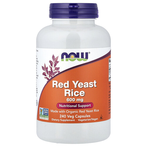 Now Foods Red Yeast Rice, 600 mg, 240 Veg Capsules