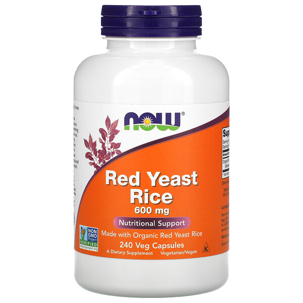 Red Yeast Rice, 600 mg, 240 Veg Capsules