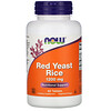 Now Foods, красный ферментированный рис, 1200 мг, 60 таблеток