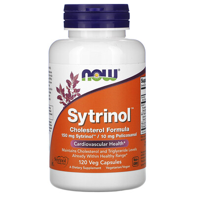 Now Foods Sytrinol, формула здорового холестерина, 120 растительных капсул