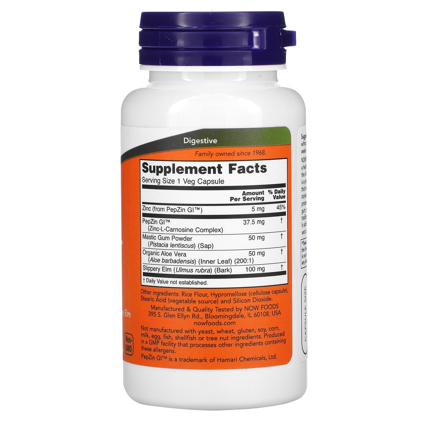 Now Foods, Gastro Comfort with PepZin GI, 60 Veg Capsules - iHerb