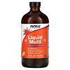 Now Foods, Liquid Multi with Xylitol, Tropical Orange, Iron-Free, 16 fl oz (473 ml)