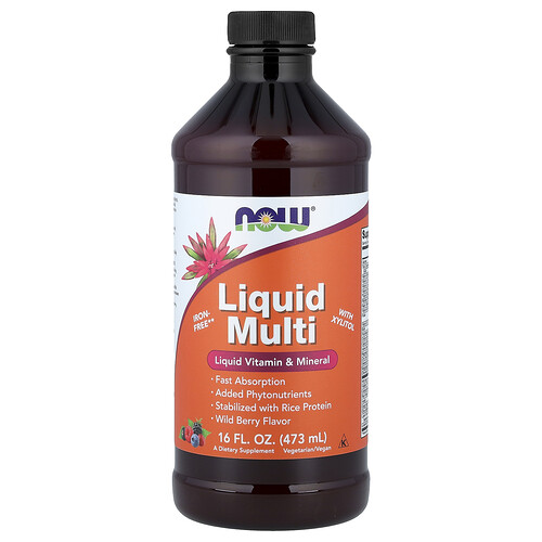 Now Foods Liquid Multi, Wild Berry, 16 fl oz (473 ml)