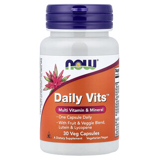 NOW Foods, Daily Vits™, 베지 캡슐 30정
