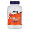 Now Foods, Мультивитамины EcoGreen, без железа, 180 растительных капсул