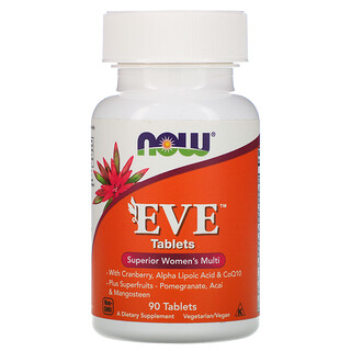 Now Foods, Ева, улучшенные женские мультивитамины, 90 таблеток