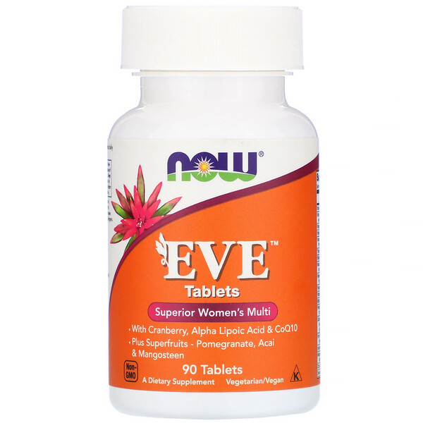 Now Foods, ΠΠ²Π°, ΡΠ»ΡΡΡΠ΅Π½Π½ΡΠ΅ ΠΆΠ΅Π½ΡΠΊΠΈΠ΅ ΠΌΡΠ»ΡΡΠΈΠ²ΠΈΡΠ°ΠΌΠΈΠ½Ρ, 90 ΡΠ°Π±Π»Π΅ΡΠΎΠΊ