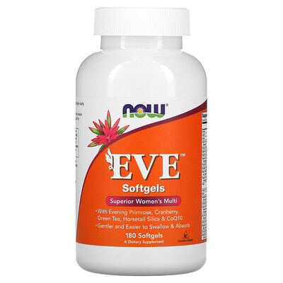 

Now Foods EVE, превосходные мультивитамины для женщин, 180 капсул