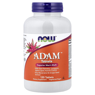 NOW Foods, ADAM, 상위 남성의 종합비타민, 120정
