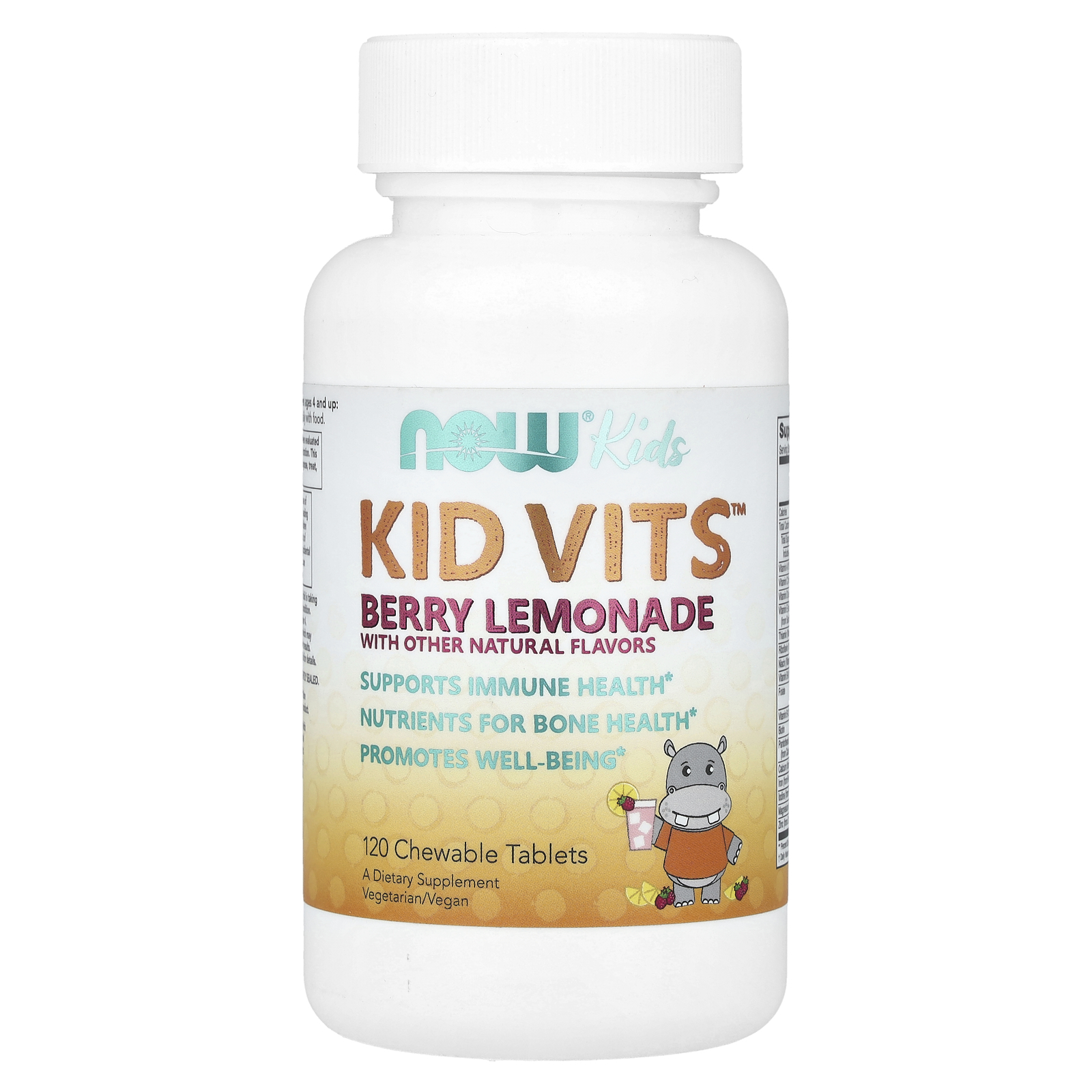 NOW Foods (나우푸드), Kids, Kid Vits™, 베리 레모네이드, 츄어블 정 120정