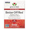 Better Off Red, Roobios With a Vanilla-Citrus Blush, Caffeine-Free, 24 Tea Bags, 1.7 oz (48 g)