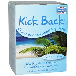 Отзывы о Now Foods, Real Tea, Kick Back, Caffeine-Free, 24 Tea Bags, 1.7 oz (48 g) Each