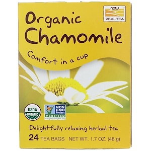 Now Foods, Organic Chamomile, 24 Tea Bags, (2 g) Each
