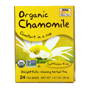 Отзывы о Now Foods, Organic Real Tea, Chamomile, 24 Tea Bags, 2 g Each