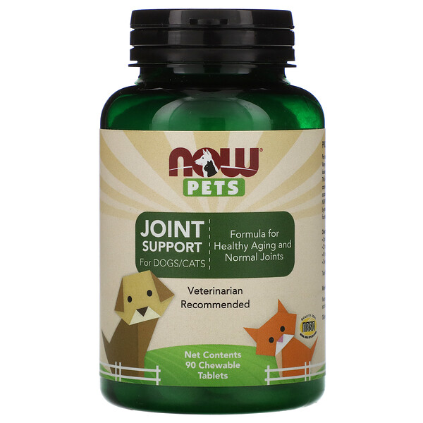 Now Foods, Pets, Joint Support for Dogs/Cats, 90 Chewable Tablets - iHerb