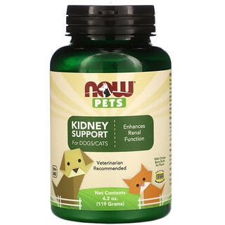 Now Foods, Pets, Kidney Support for Dogs/Cats, 4.2 oz (119 g)