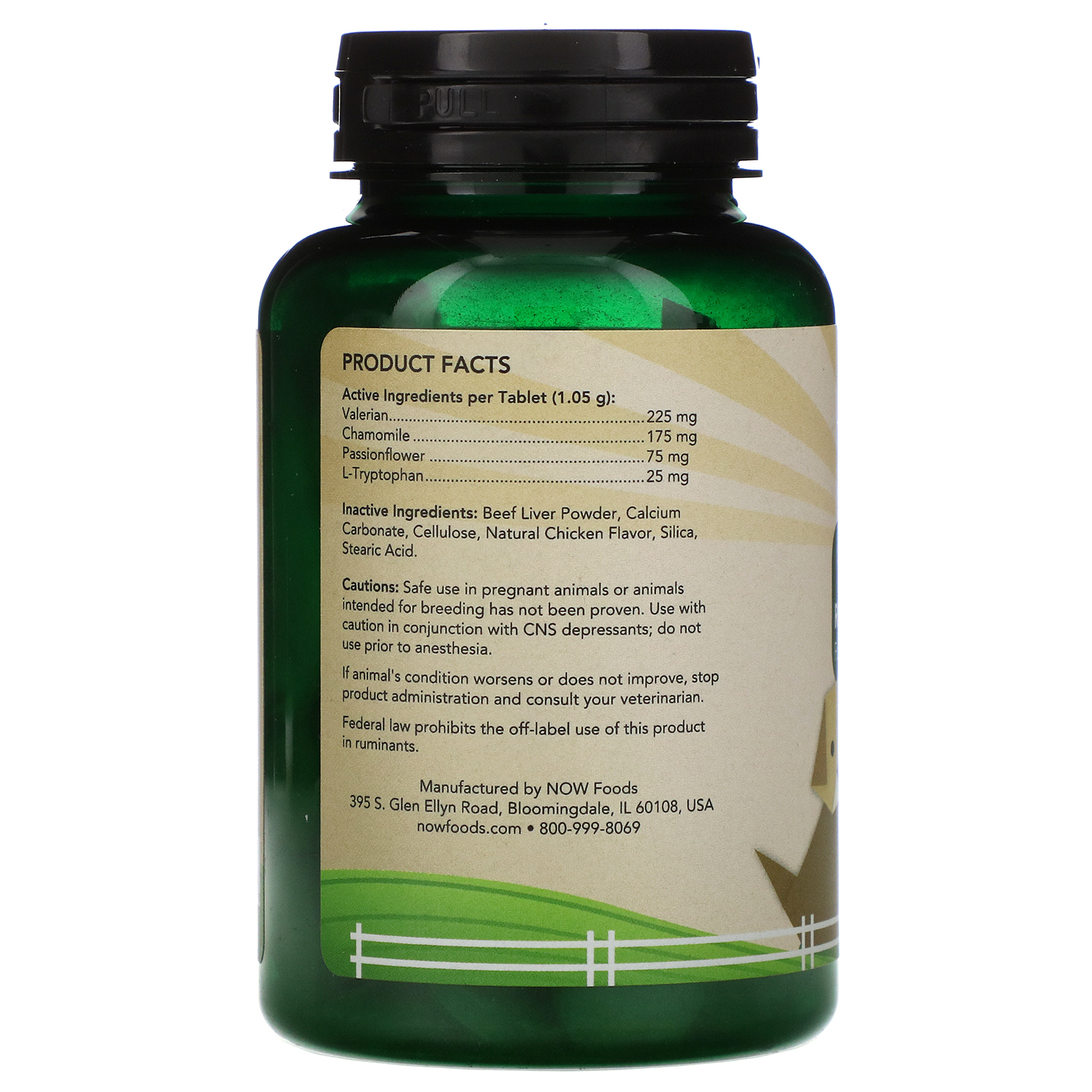 NOW Foods, Pets, Pet Relaxant for Dogs/Cats, 90 Chewable Tablets