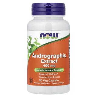 NOW Foods, Andrographis Extract, 400 mg, 90 Veg Capsules