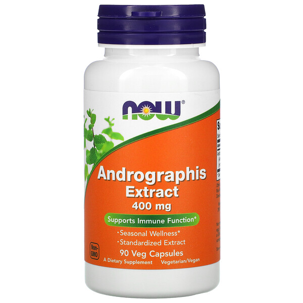 Now Foods, Andrographis Extract, 400 mg, 90 Veg Capsules
